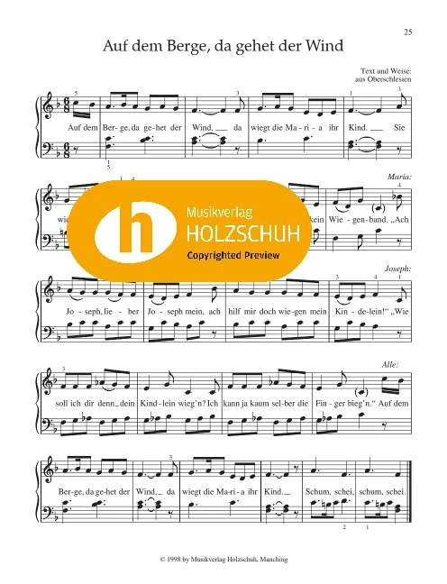 Auf dem Berge, da gehet der Wind